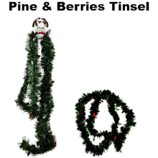 Christmas Tinsel - Pine & Berries